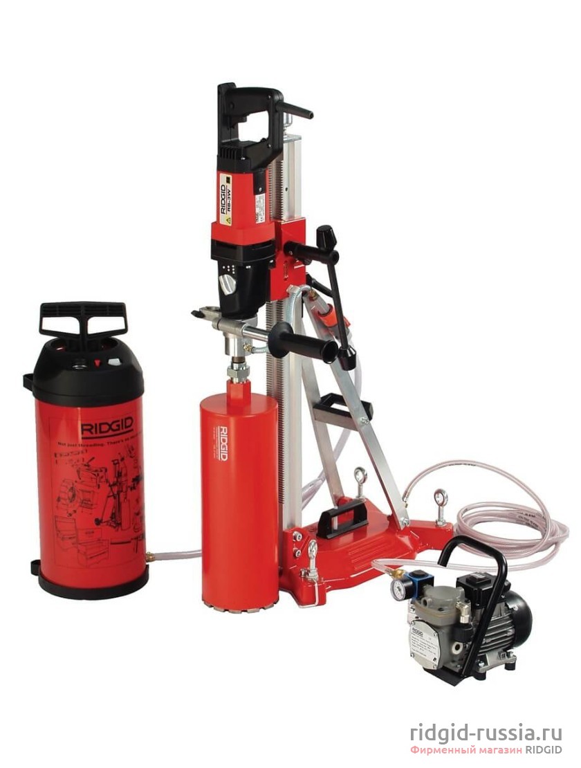 ustanovka almaznogo bureniya ridgid rb 3w